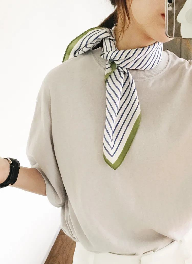 カラーポイントシルキースカーフ・全5色 | DHOLIC PLUS | 詳細画像1