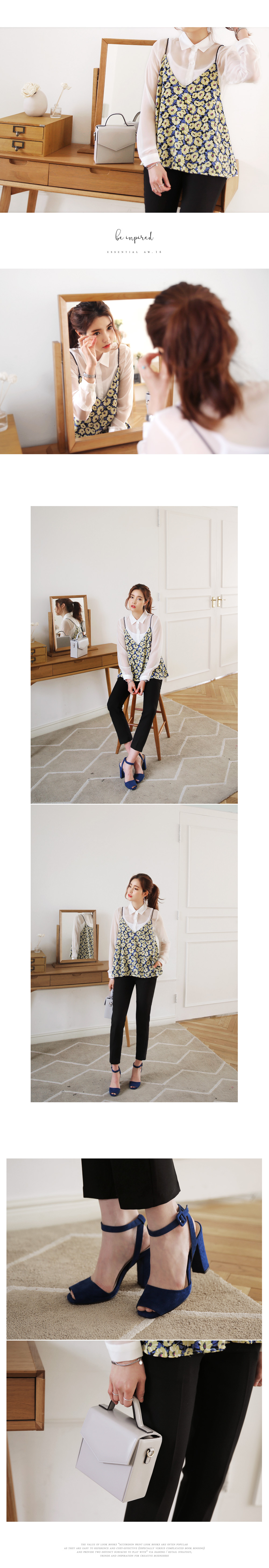 <font color=red><b>**雑誌mer6月号掲載**</b></font>フラワーパターンVネックビスチェ・全3色 | DHOLIC | 詳細画像2