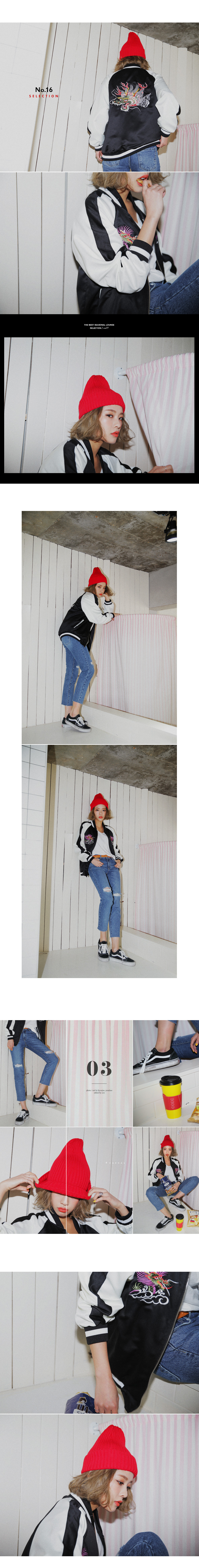 フレイドヘムハイウエストストレートデニムパンツ・全1色 | DHOLIC | 詳細画像2