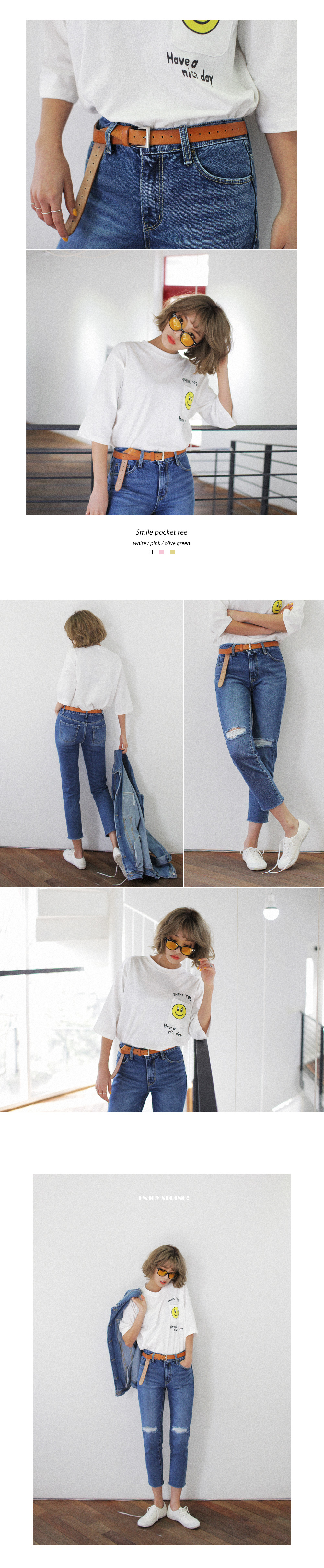 フレイドヘムハイウエストストレートデニムパンツ・全1色 | DHOLIC | 詳細画像5