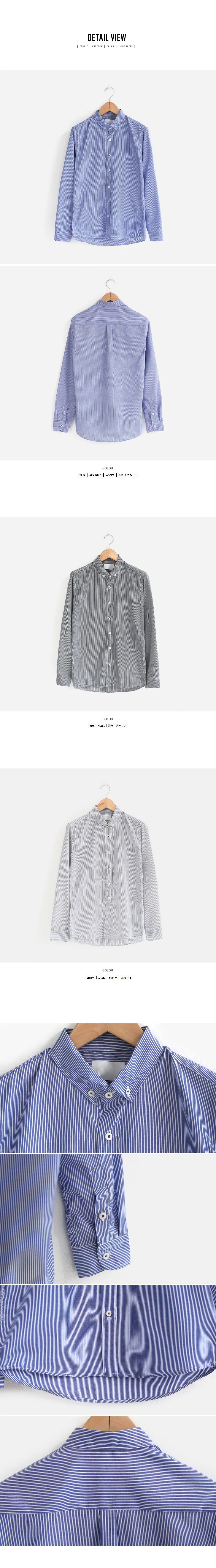 ペンシルストライプボタンダウンシャツ・全3色 | 詳細画像6