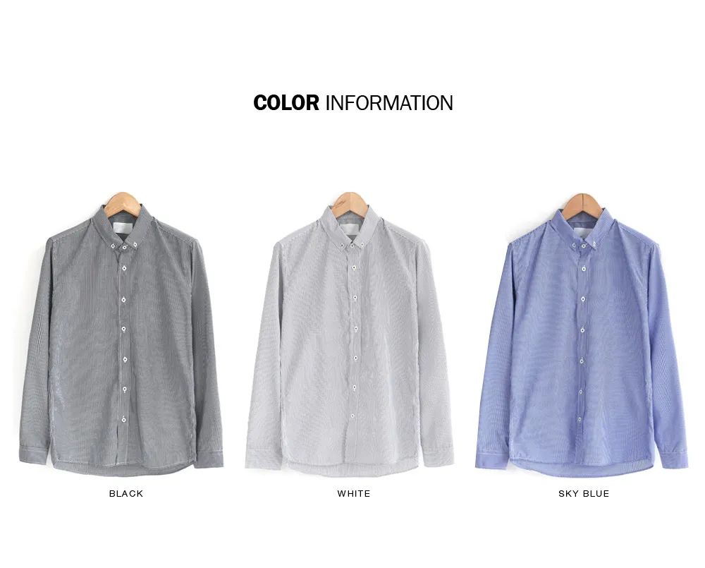 ペンシルストライプボタンダウンシャツ・全3色 | 詳細画像2