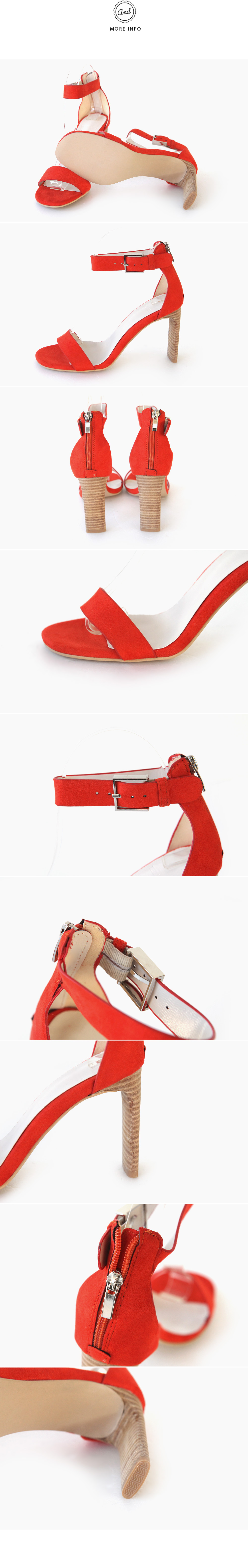 ユニークウッドヒールアンクルストラップサンダル・全6色 | DHOLIC | 詳細画像20