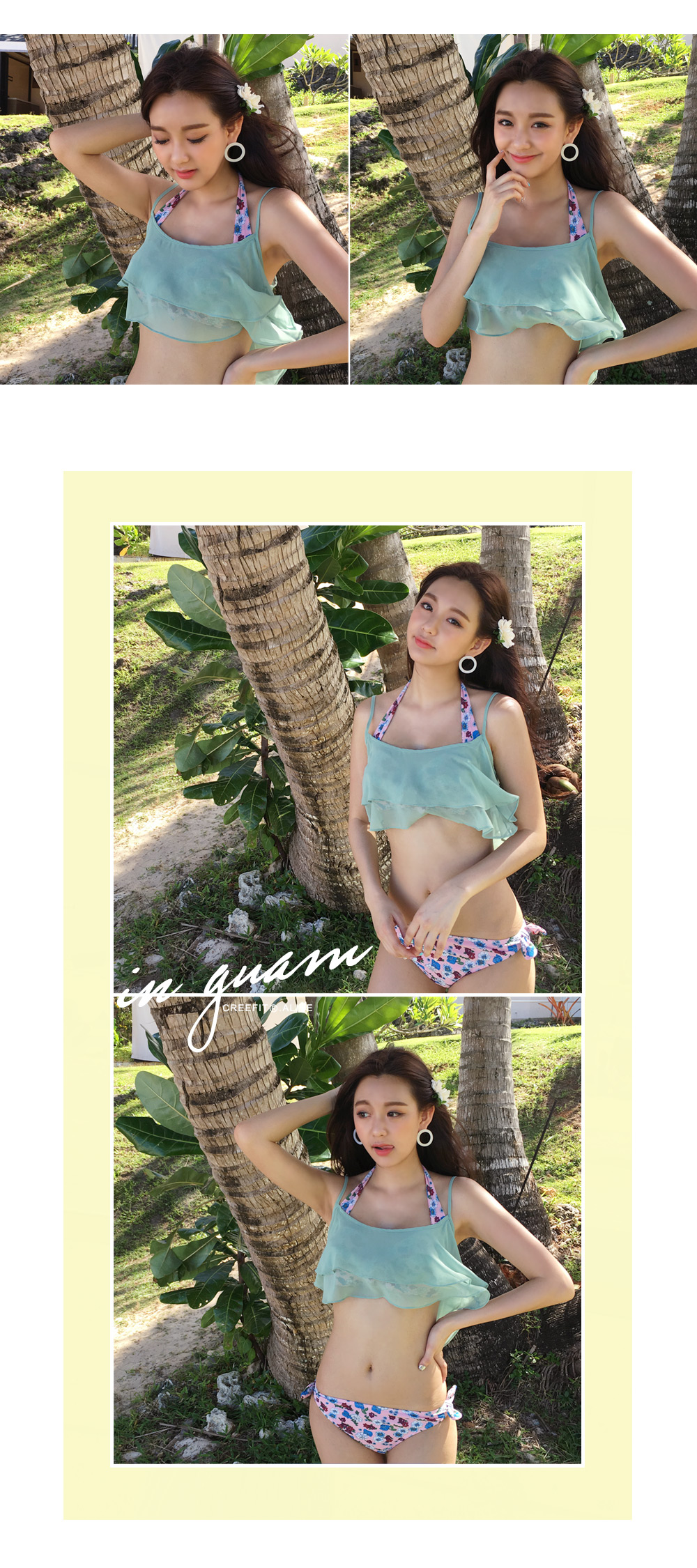 TODAYFUL フラワーパターン水着 TODAYFUL（トゥデイフル）の「フラワーパターンスイムウェア