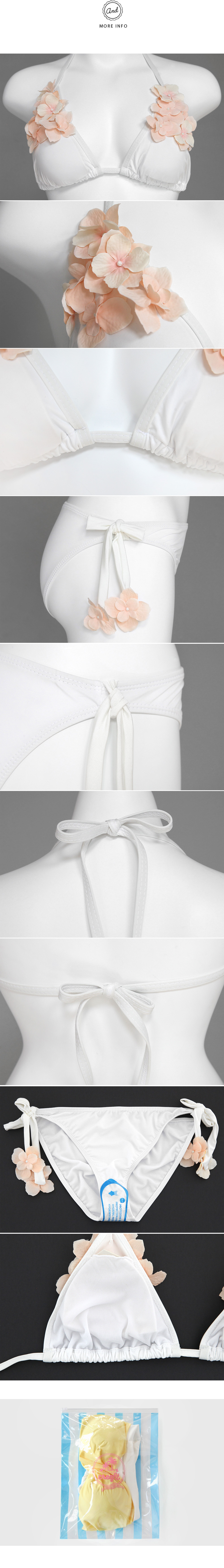 <font color=red><b>**雑誌GLITTER8月号掲載**</b></font>フラワーデコレーションホルターネックビキニ・全1色 | DHOLIC | 詳細画像11