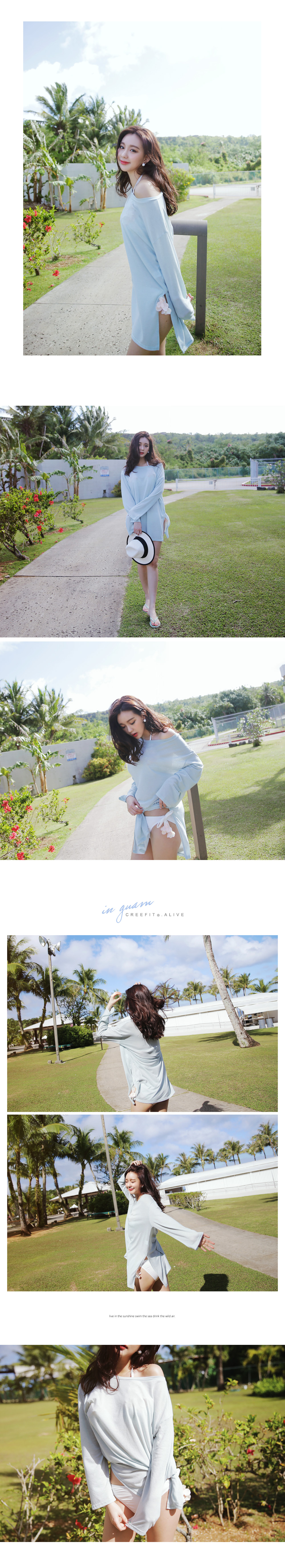 <font color=red><b>**雑誌GLITTER8月号掲載**</b></font>フラワーデコレーションホルターネックビキニ・全1色 | DHOLIC | 詳細画像8