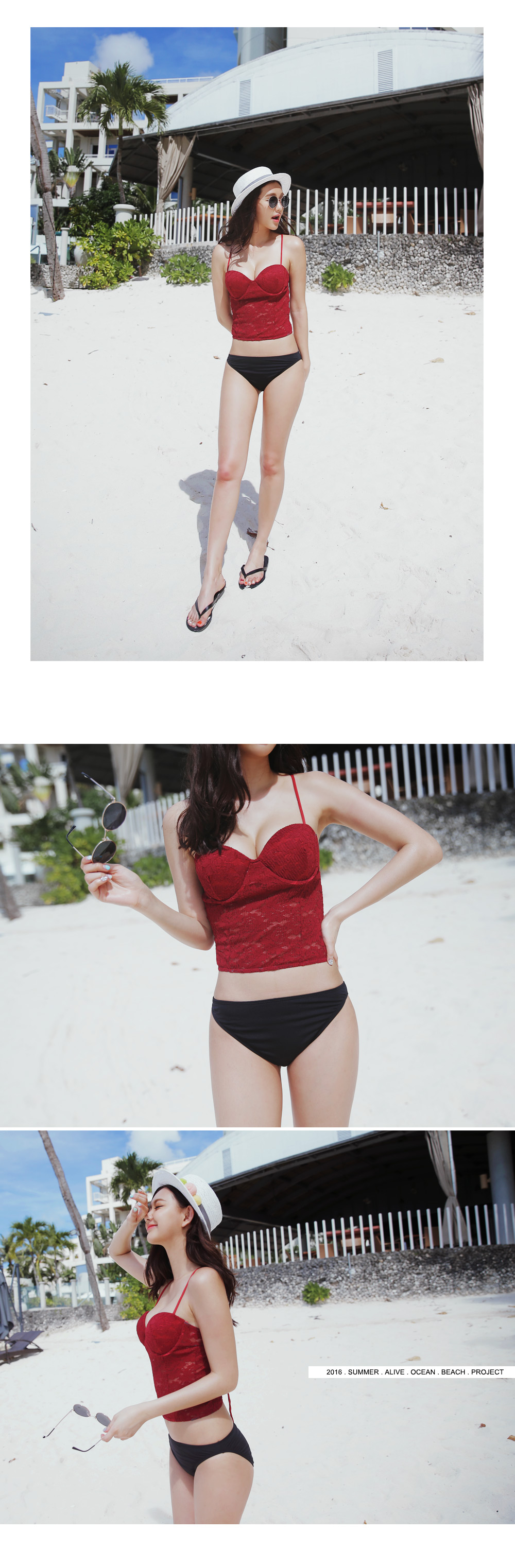 レースビスチェワイヤービキニ・全3色 | DHOLIC | 詳細画像11