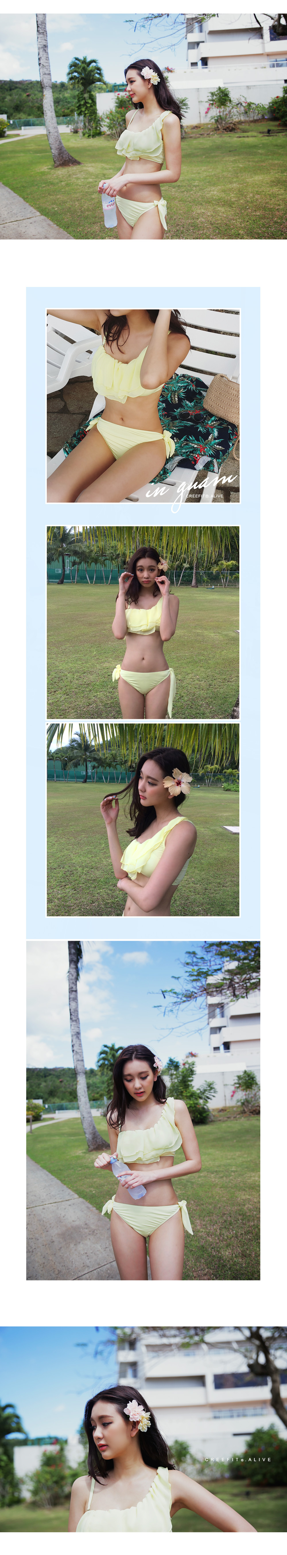 アンバランスフリルディテールビキニ・全2色 | DHOLIC | 詳細画像8