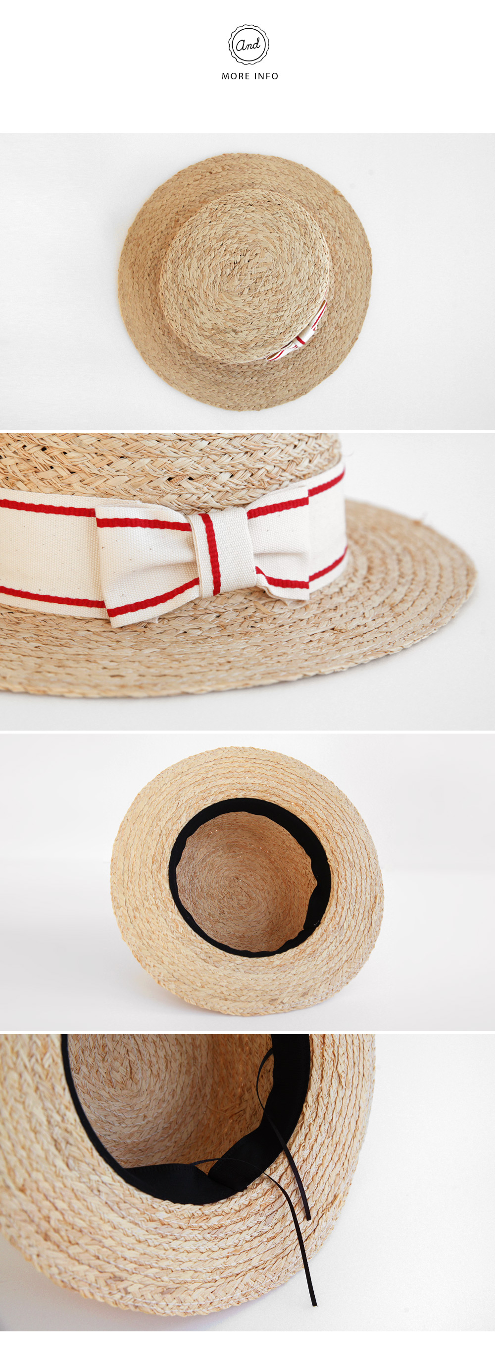 配色リボンスディテールカンカン帽・全1色 | DHOLIC | 詳細画像12