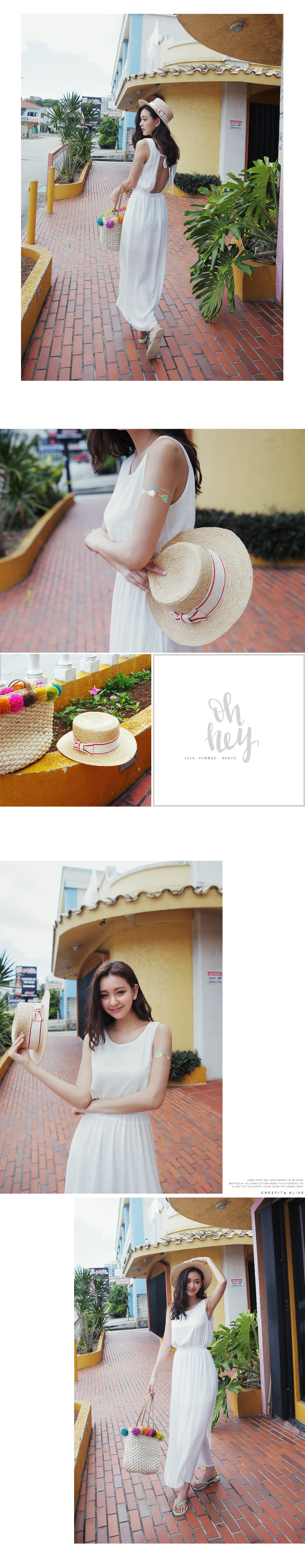 配色リボンスディテールカンカン帽・全1色 | DHOLIC | 詳細画像3