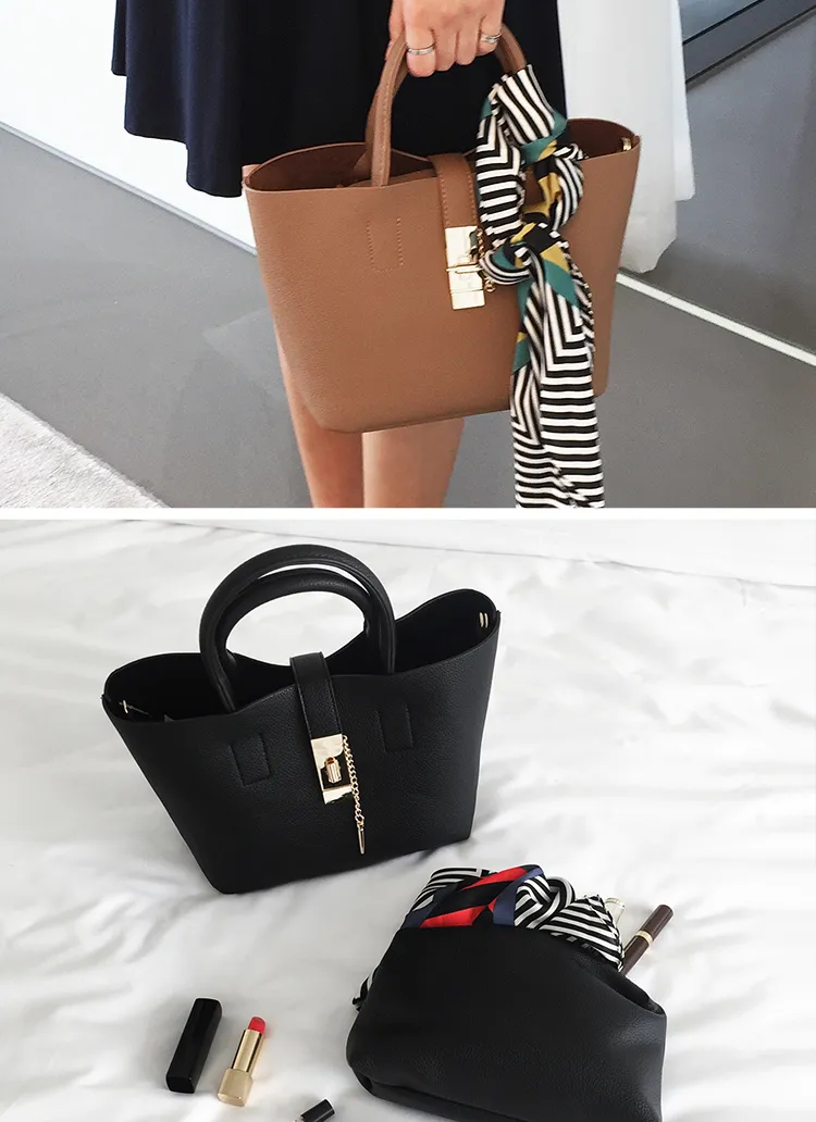 ポーチSETチェーンポイントミニマルバッグ・全3色 | DHOLIC | 詳細画像1