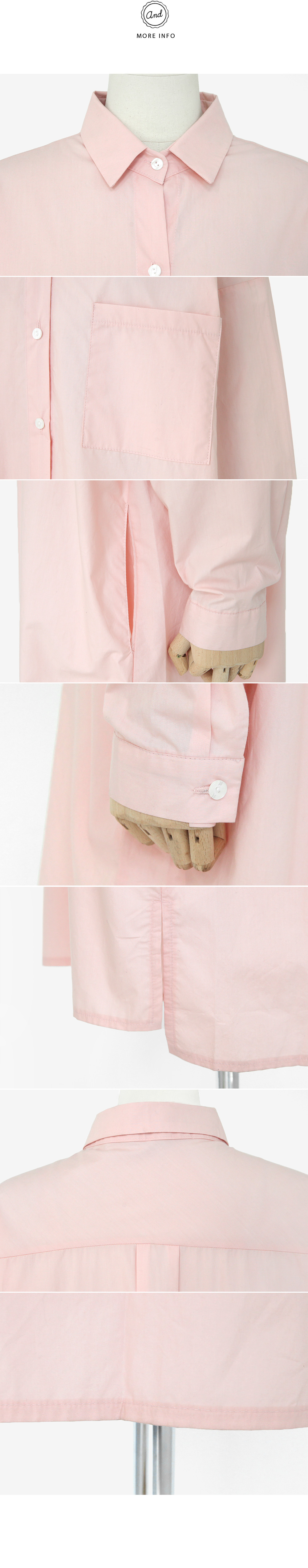 アンバランスヘムスリットオーバーサイズシャツ・全5色 | DHOLIC | 詳細画像8