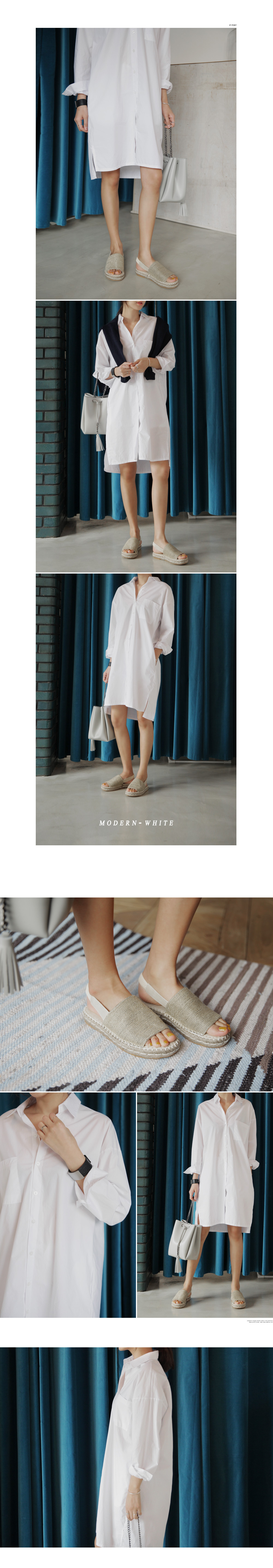 アンバランスヘムスリットオーバーサイズシャツ・全5色 | DHOLIC | 詳細画像3