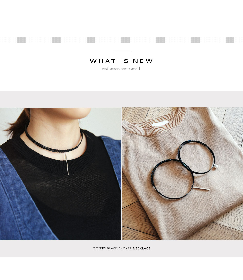 2TYPEチェーン編みチョーカー・全2色 | DHOLIC PLUS | 詳細画像2