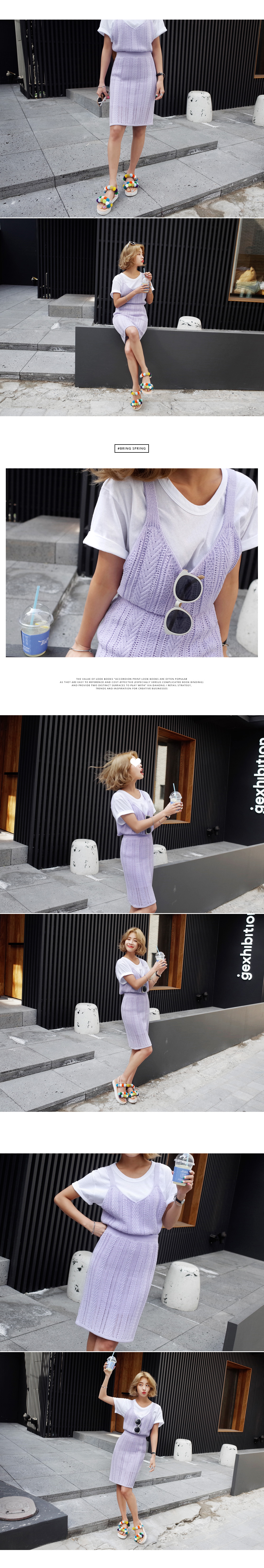 <font color=red><b>**雑誌Scawaii7月号掲載**</b></font>ケーブルニットミニマルビスチェ・全4色 | DHOLIC | 詳細画像4