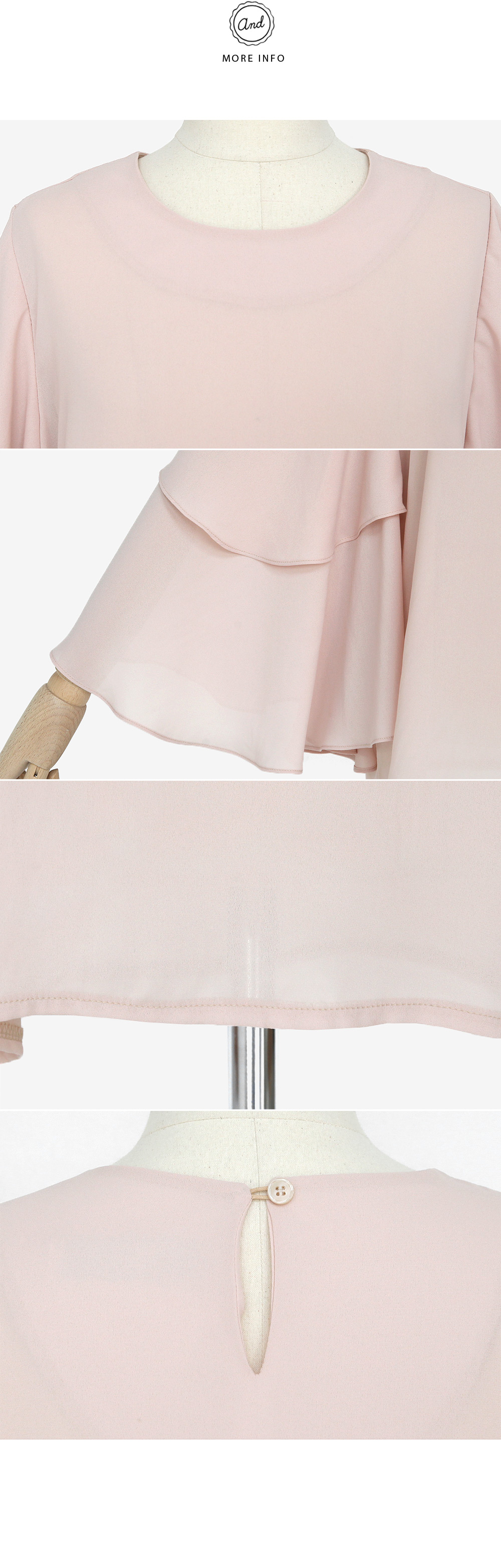 <DHOLIC オリジナル>ティアードラッフルスリーブラウス・全2色 | DHOLIC | 詳細画像10