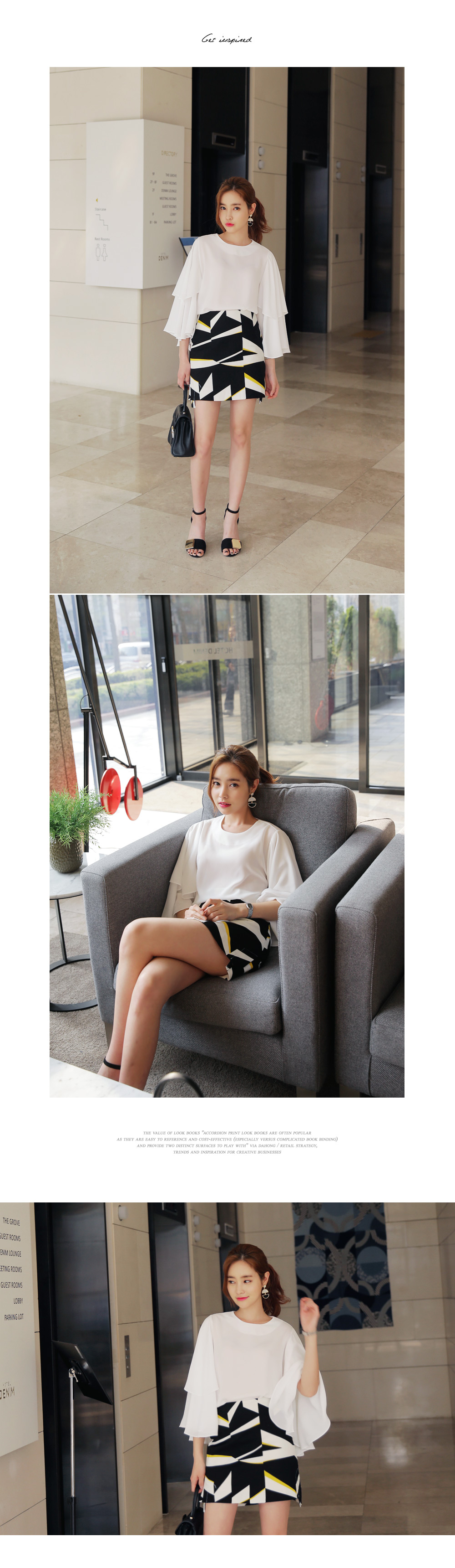 <DHOLIC オリジナル>ティアードラッフルスリーブラウス・全2色 | DHOLIC | 詳細画像5