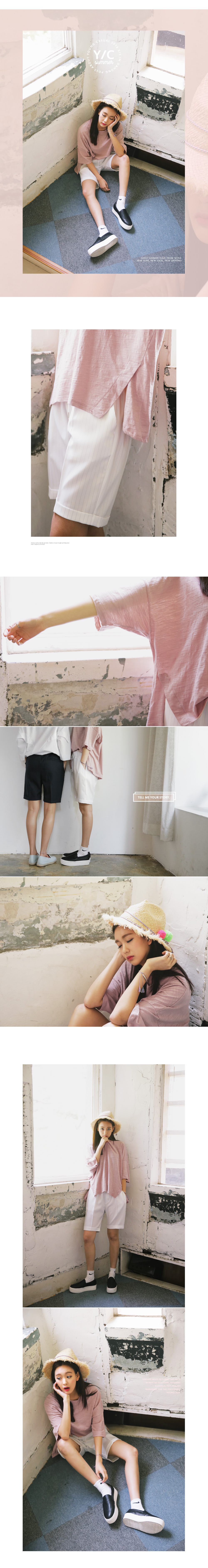 オーバーサイズスリットヘムTシャツ・全4色 | DHOLIC | 詳細画像2