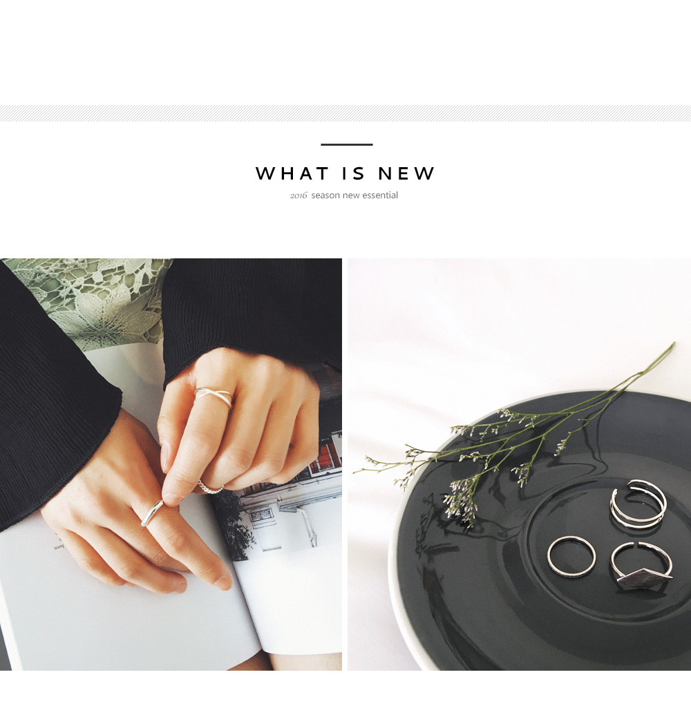 2TYPE3セットシルバーリング・全2色 | DHOLIC PLUS | 詳細画像2