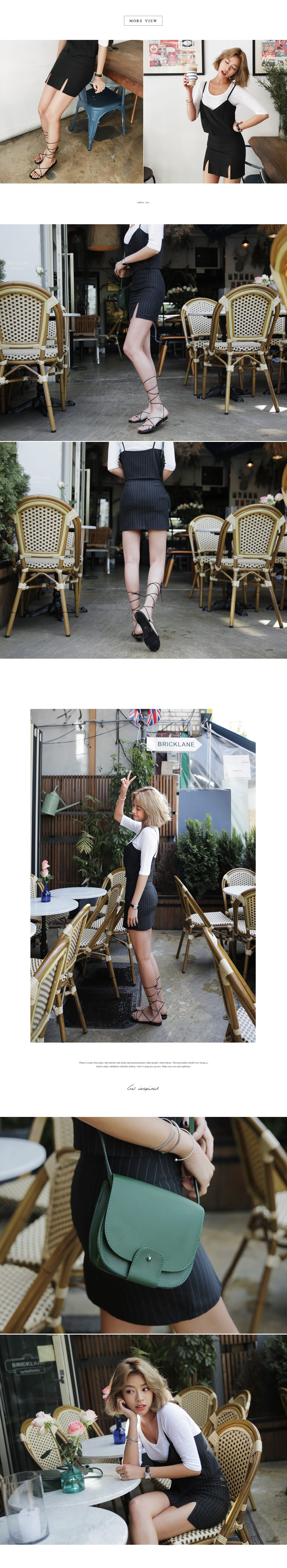 2TYPEスリットヘムミニタイトスカート・全3色 | DHOLIC | 詳細画像4