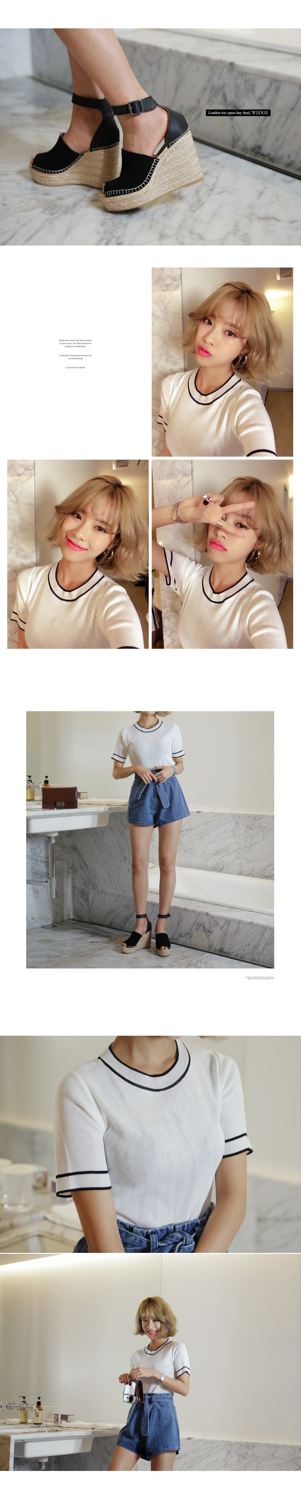 エスパドリーユウェッジソールサンダル・全2色 | DHOLIC | 詳細画像4