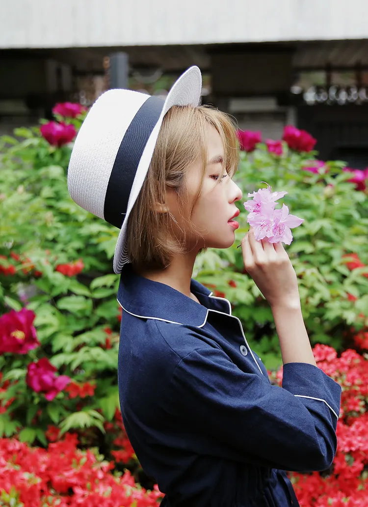 <font color=red><b>**雑誌JELLY10月号・9月号掲載**</b></font>4COLORSストローハット・全4色 | DHOLIC | 詳細画像1