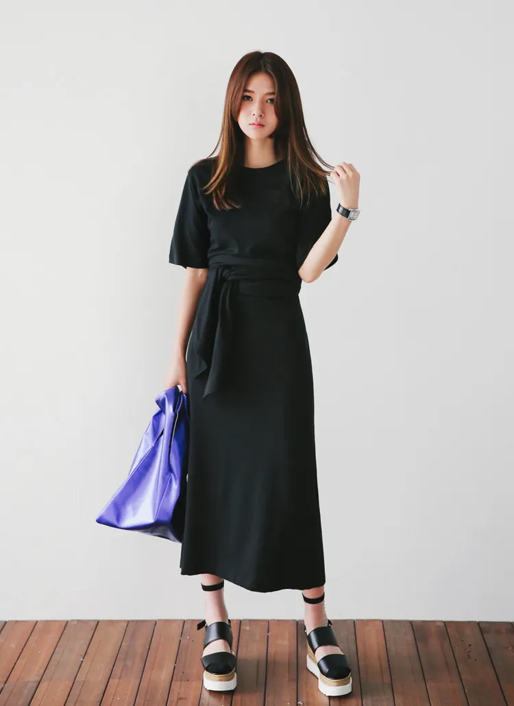 ウエストロングタイワンピース・全2色 | DHOLIC PLUS | 詳細画像1