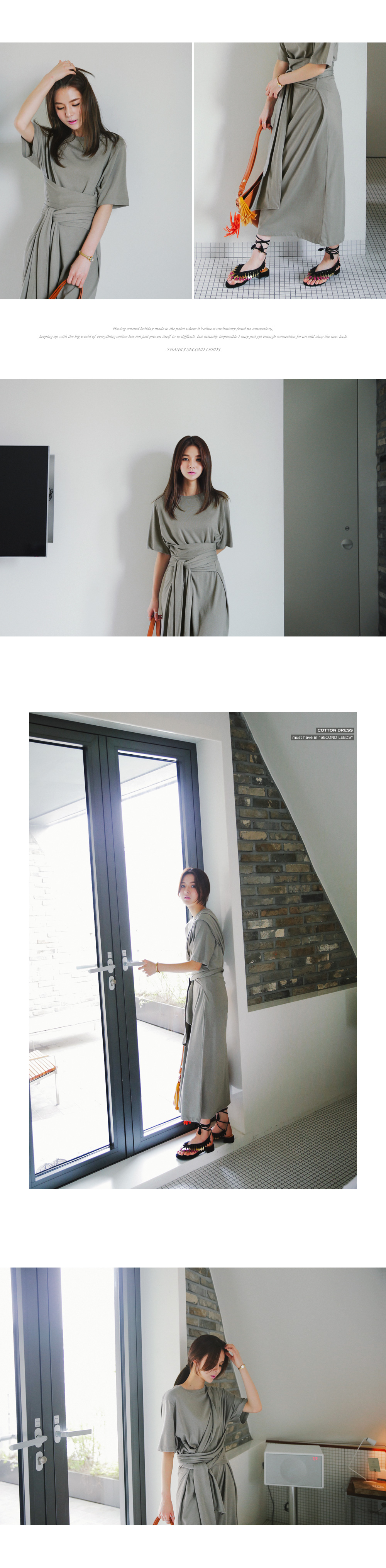 ウエストロングタイワンピース・全2色 | DHOLIC PLUS | 詳細画像3