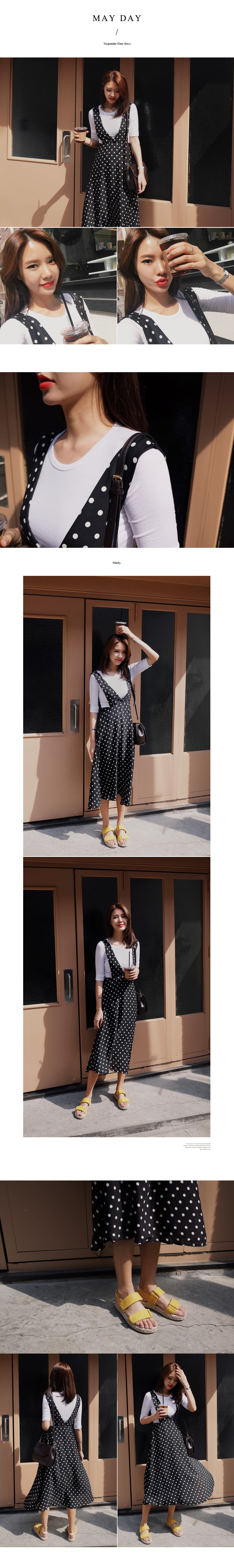 2TYPEスリーブレスVネックフレアワンピース・全2色 | DHOLIC | 詳細画像4