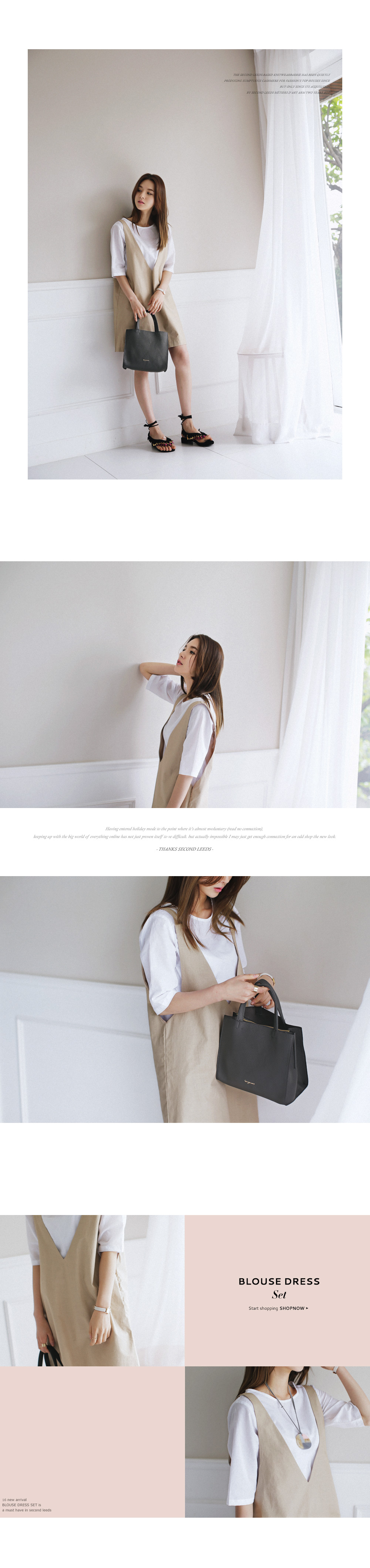 Vネックワンピース&レイヤードTシャツSET・全3色 | DHOLIC PLUS | 詳細画像3