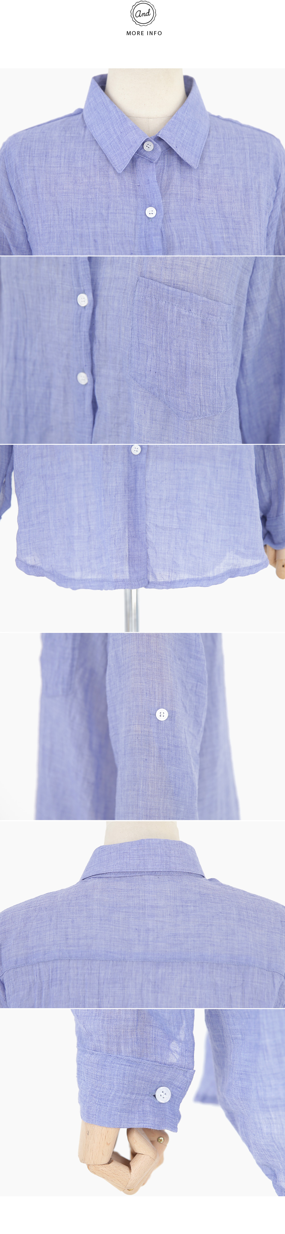 ワンポケットオーバーサイズシャツ・全4色 | DHOLIC | 詳細画像11