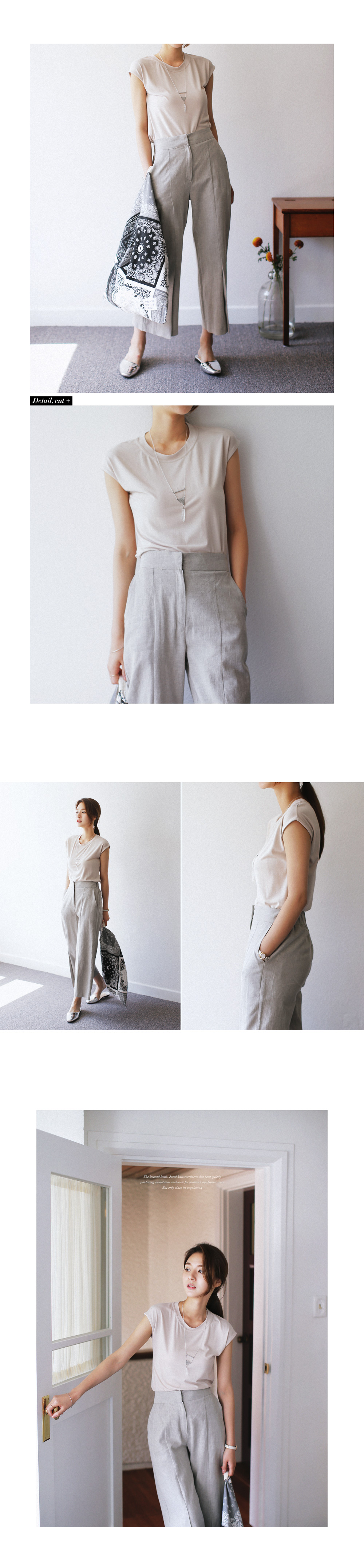 バックスリットフレンチスリーブTシャツ・全5色 | DHOLIC PLUS | 詳細画像3