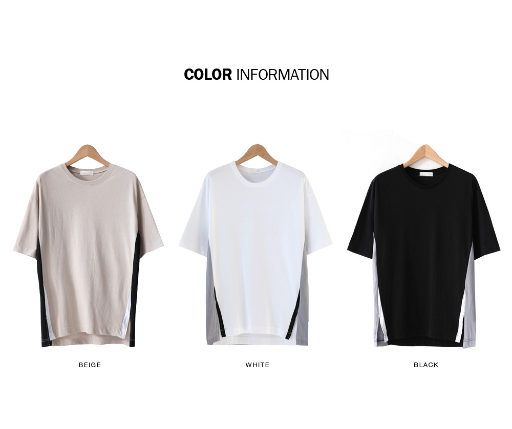 サイドカラーラインスリットTシャツ・全3色 | 詳細画像2