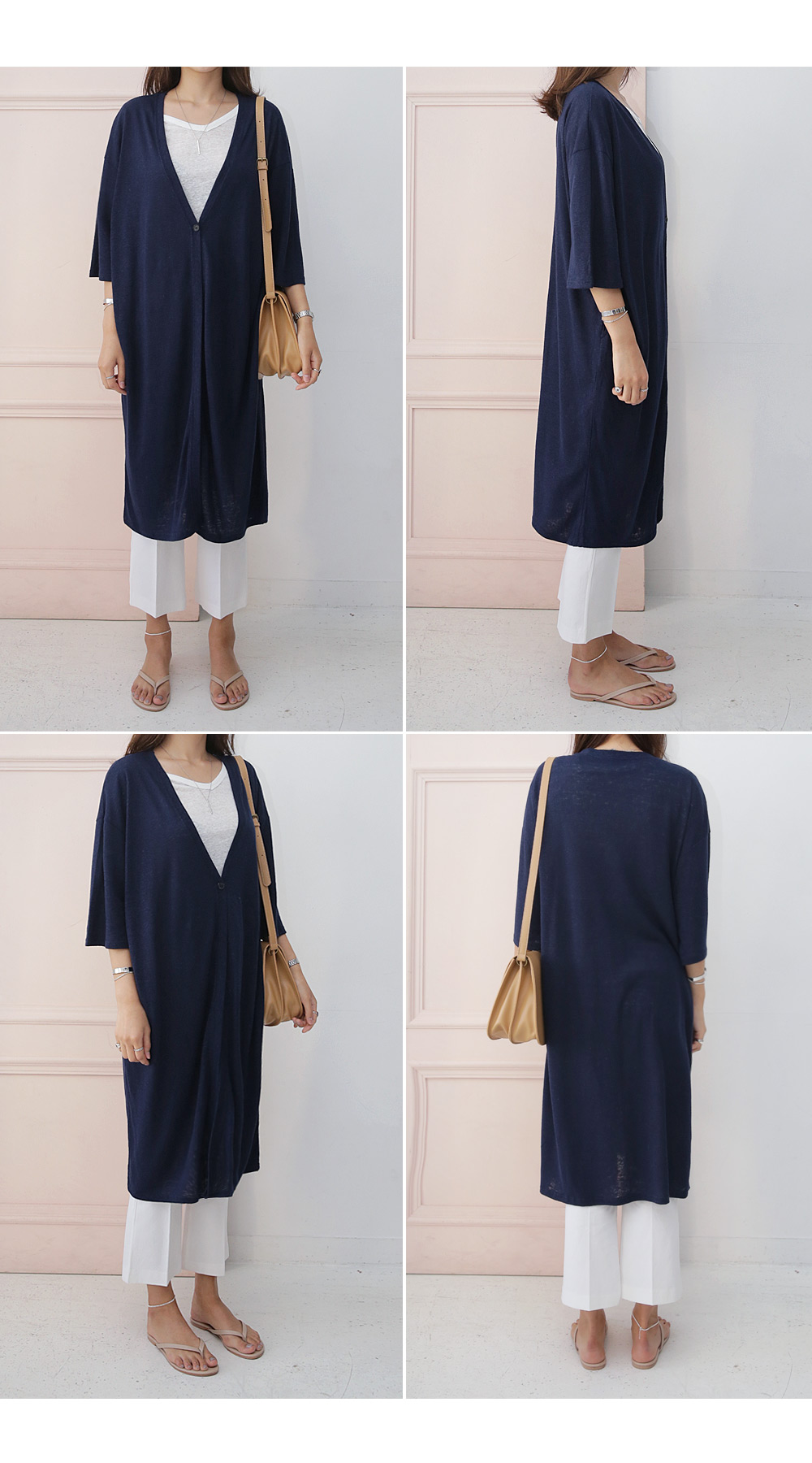 リネン混オーバーサイズカーディガン・全3色 | DHOLIC | 詳細画像6