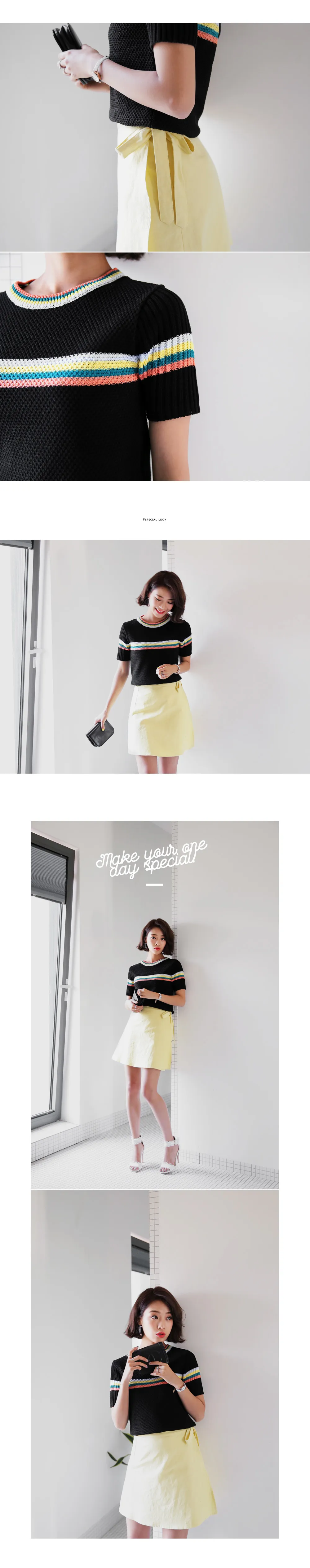 リネン混Aラインラップスカート・全2色 | DHOLIC | 詳細画像3