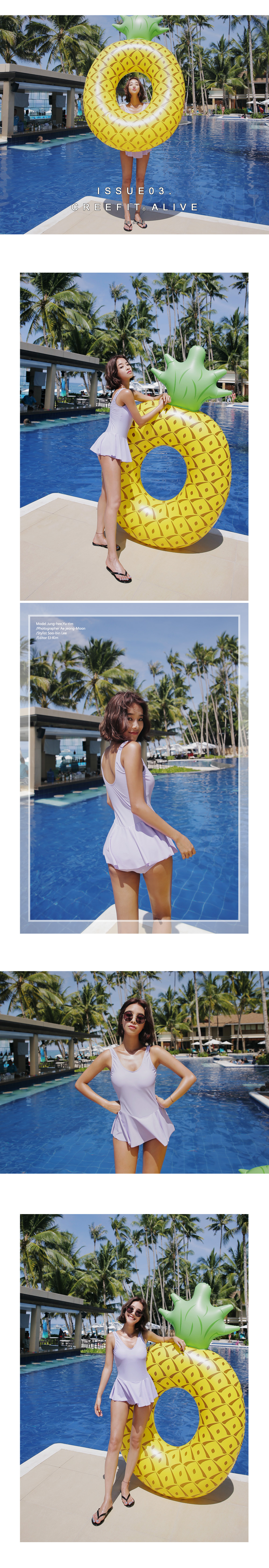 UPF50+フリルヘムワンピーススイムウェア・全3色 | DHOLIC | 詳細画像6