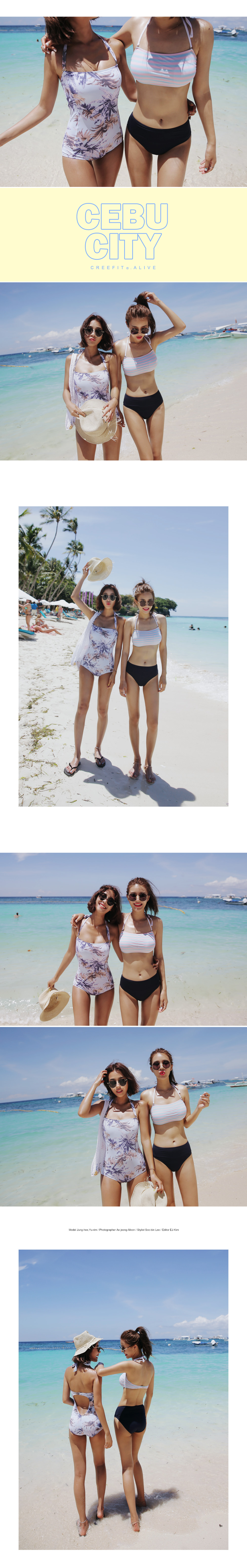 UPF50+パームツリーワンピーススイムウェア・全2色 | DHOLIC | 詳細画像5