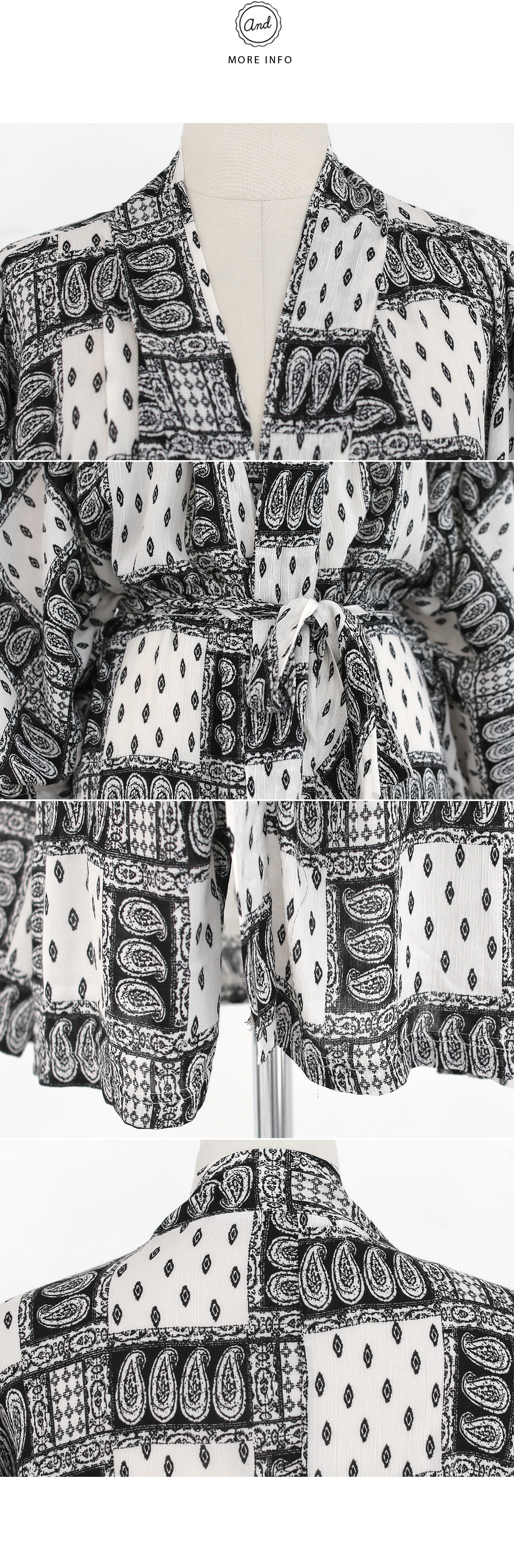 ペイズリーパターンミディアムガウン・全2色 | DHOLIC | 詳細画像6