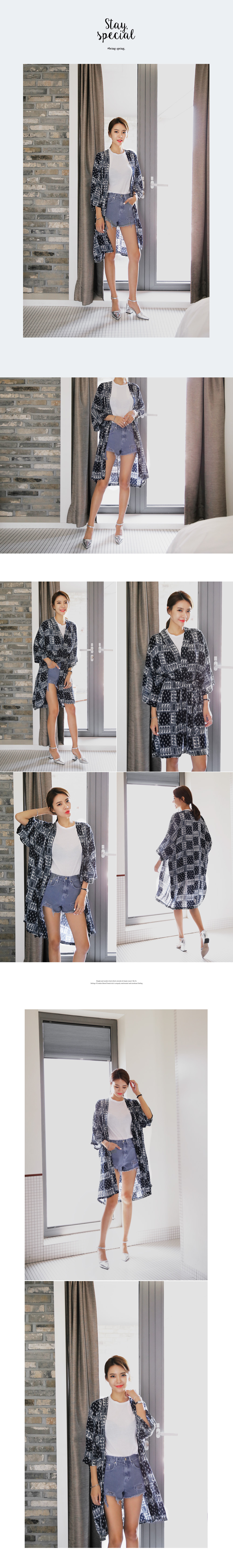 ペイズリーパターンミディアムガウン・全2色 | DHOLIC | 詳細画像2