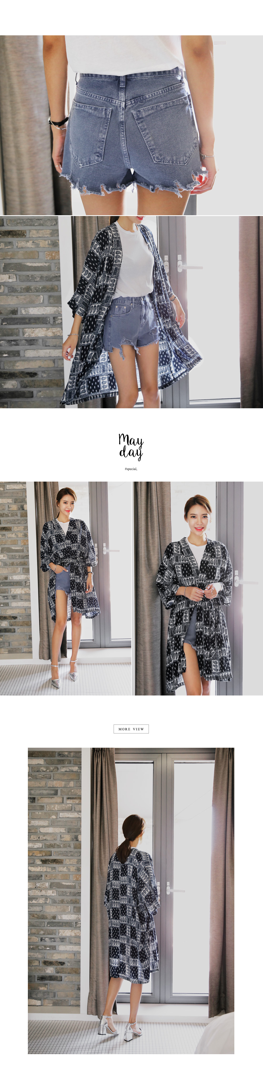 ペイズリーパターンミディアムガウン・全2色 | DHOLIC | 詳細画像4