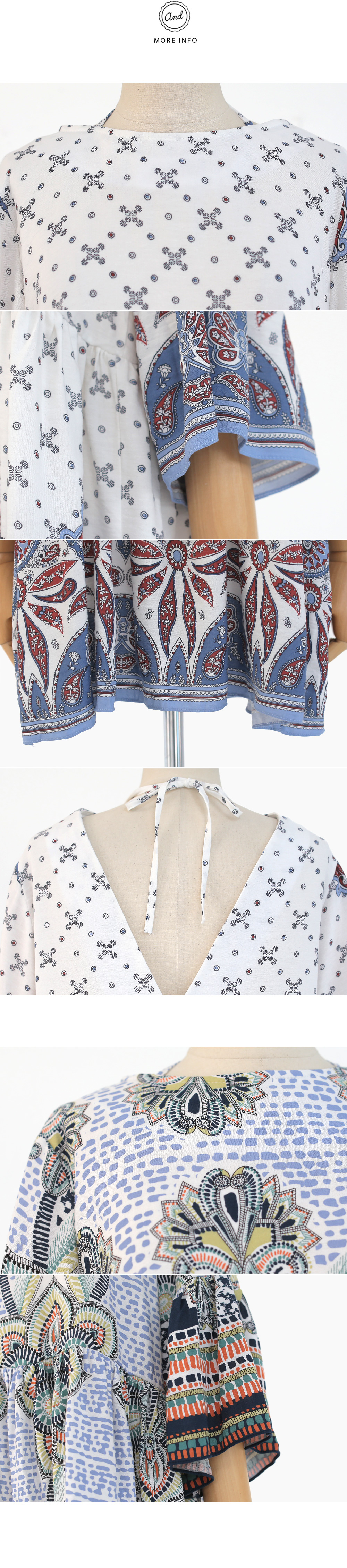 オープンバック2TYPEエスニックワンピース・全3色 | DHOLIC | 詳細画像6