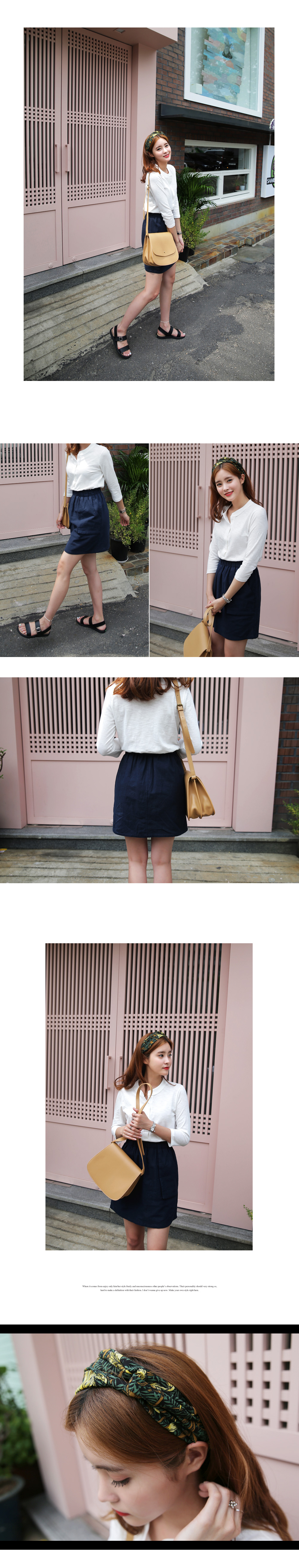 リネン混ウエストゴムビッグポケットスカート・全3色 | DHOLIC | 詳細画像5