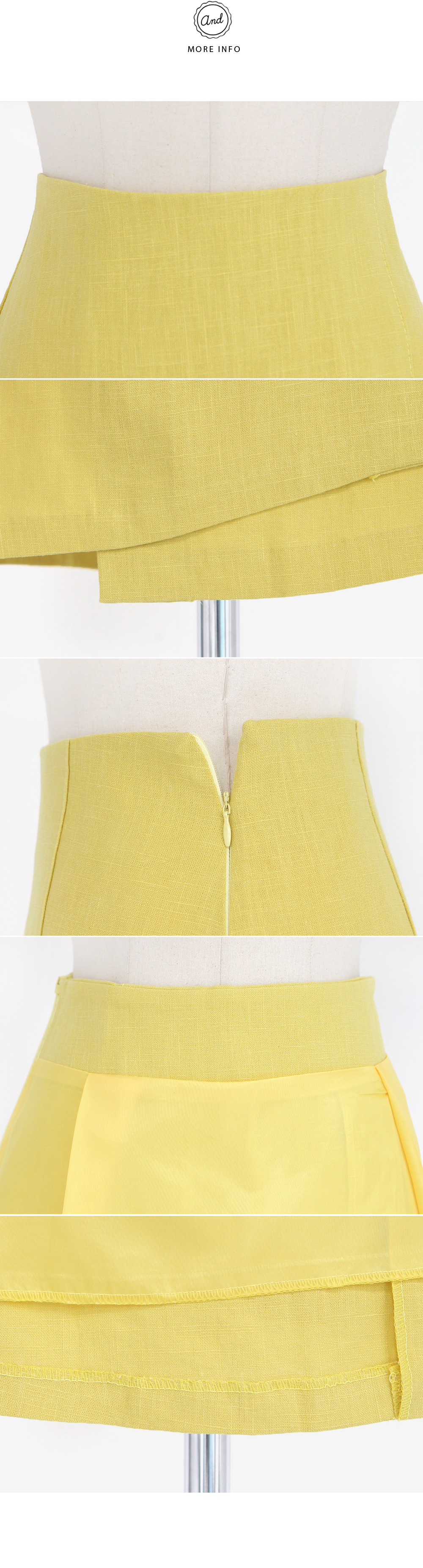 リネン素材フレアラップスカート・全4色 | DHOLIC | 詳細画像8