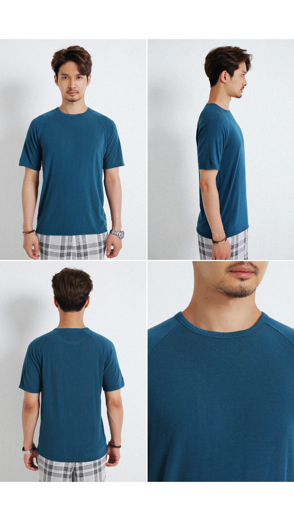 ラグランスリーブラウンドネックTシャツ・全4色 | 詳細画像11