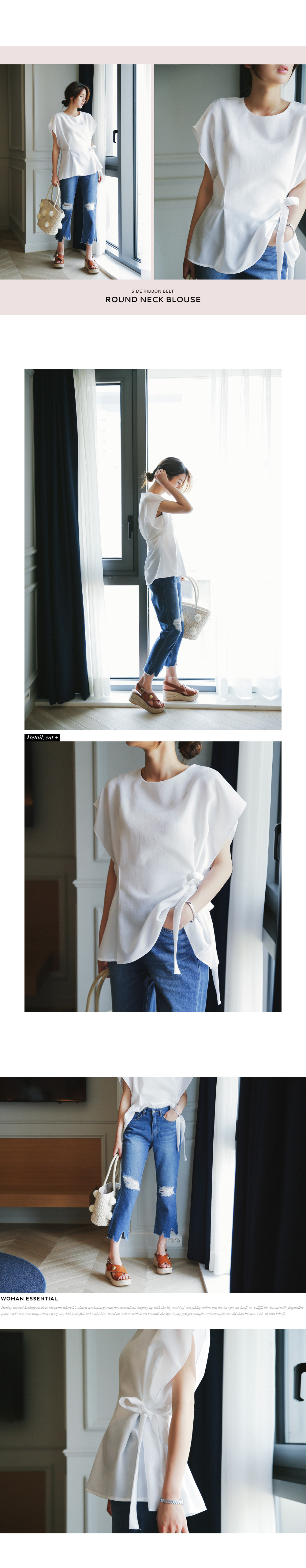 サイドリボンタイショートスリーブブラウス・全3色 | DHOLIC PLUS | 詳細画像2