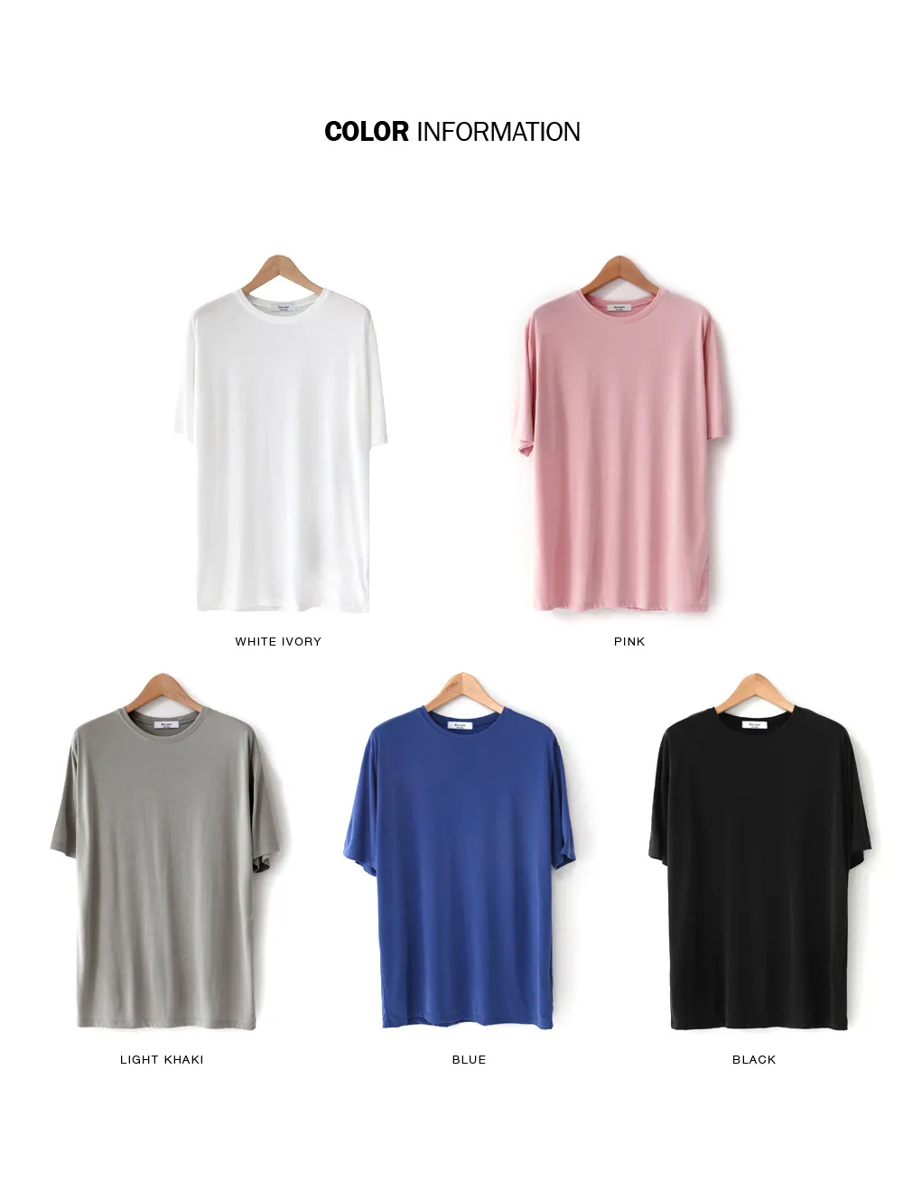 5COLORSシルキーTシャツ・全5色 | 詳細画像2