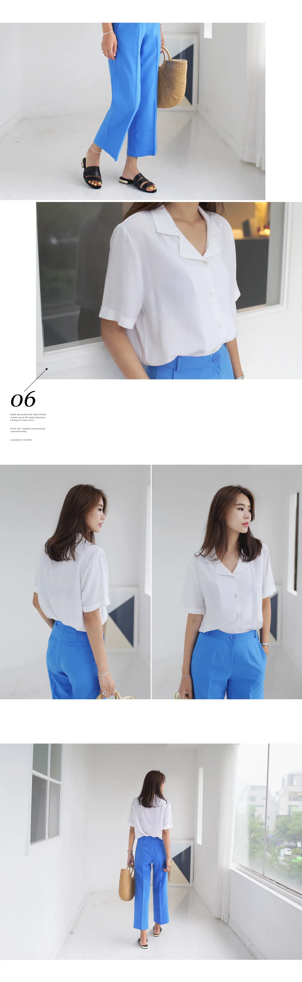 2TYPEロールアップスリーブオープンカラーシャツ・全4色 | DHOLIC | 詳細画像3