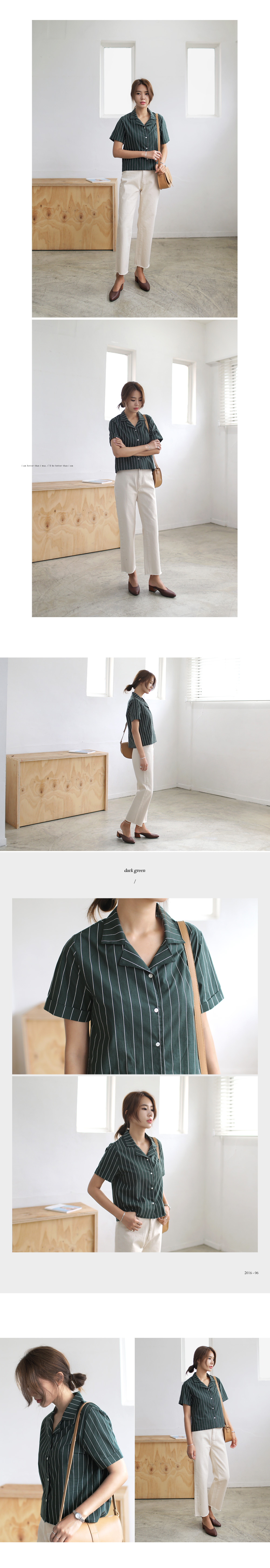 2TYPEロールアップスリーブオープンカラーシャツ・全4色 | DHOLIC | 詳細画像4