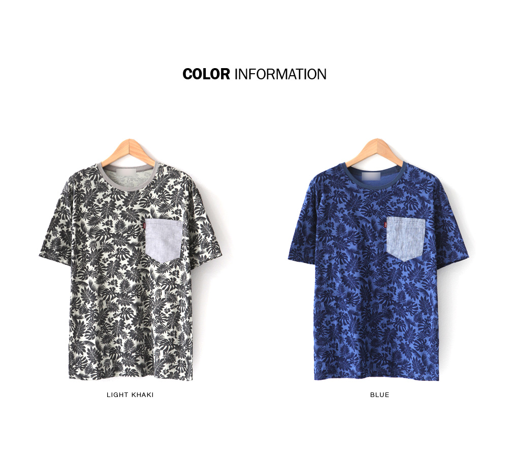 ボタニカルパターンポケットTシャツ・全2色 | 詳細画像2