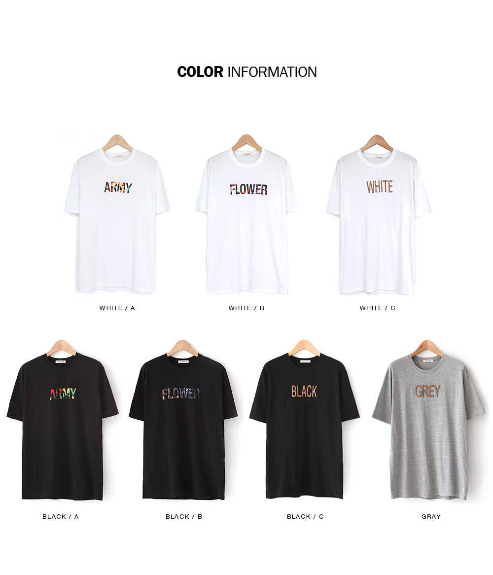 3TYPEマルチレタリングTシャツ・全7色 | 詳細画像2